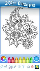 Screenshot 11: Flowers Mandala coloring book