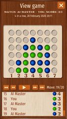 Screenshot 3: Four in a Row free puzzle game Connect Four
