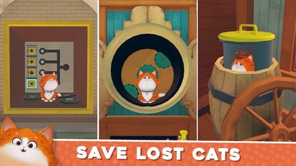 Screenshot 3: Cats in Time - Relaxing Puzzle