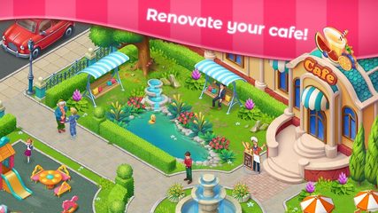 Screenshot 1: Grand Cafe Story－Match-3