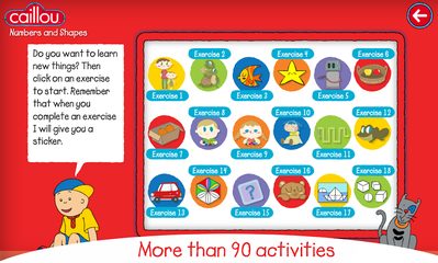 Screenshot 1: Caillou learning for kids