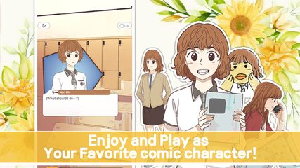 Screenshot 2: Odd Girl Out Interactive Visual novel game k-toon