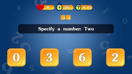Screenshot 1: Learning to count numbers from 0 to 100