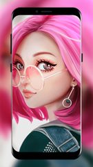 Screenshot 1: Live Glitter Girly Wallpaper