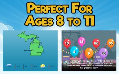 Screenshot 3: Fourth Grade Learning Games