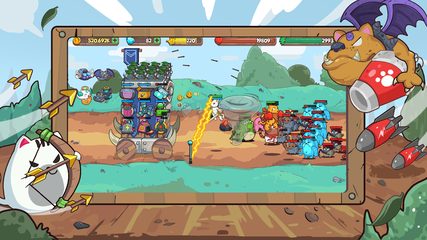 Screenshot 3: CatnRobot Idle TD: Battle Cat