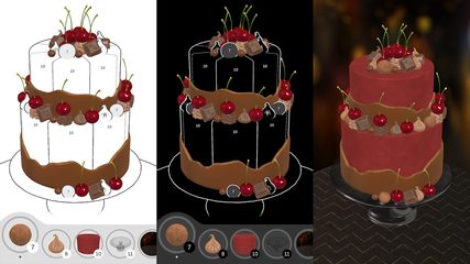 Screenshot 5: Cake Coloring 3D