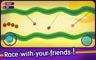 Screenshot 1: Rope Clash: Multiplayer Rope Swing Racing