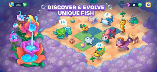 Screenshot 4: Sea Merge: Fish games in Ocean