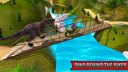Screenshot 2: Bike Racing Dino Adventure 3D