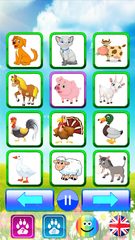 Screenshot 9: Animal sounds. Learn animals names for kids