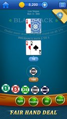 Screenshot 1: Blackjack 21 Pro