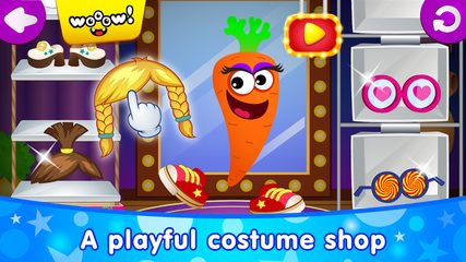 Screenshot 4: Funny Food DRESS UP games for toddlers and kids!😎