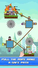 Screenshot 1: Rope Pixel Master - Rescue Hero Academy