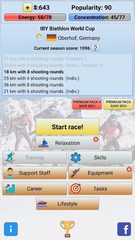 Screenshot 1: Biathlon Manager 2020