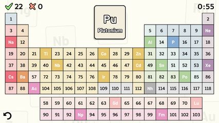 Screenshot 1: Periodic Table Quiz