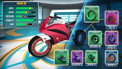 Screenshot 3: Gravity Rider: Space Bike Race