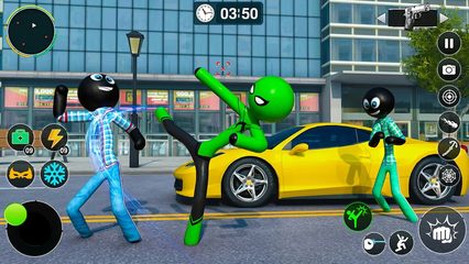 Screenshot 17: Flying Stickman Rope Hero Game