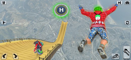 Screenshot 2: Bike 360 Flip Stunt game 3d 4+