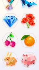 Screenshot 1: Love Poly: Rotating Puzzle