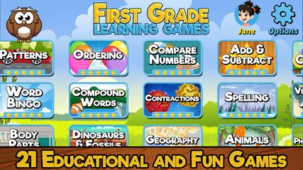 Screenshot 1: First Grade Learning Games