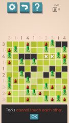 Screenshot 2: Tents and Trees Puzzles