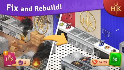 Screenshot 1: Hell's Kitchen: Match & Design