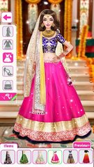 Screenshot 1: Indian Wedding Stylist - Makeup &  Dress up Games