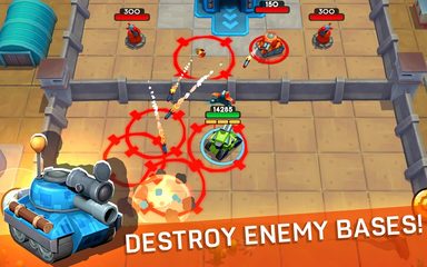 Screenshot 1: Tankhalla: New casual offline tank arcade game