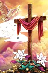 Screenshot 9: Bible Coloring - Paint by Number, Free Bible Games