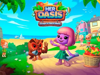 Screenshot 1: Her Oasis - Story Rich Puzzle