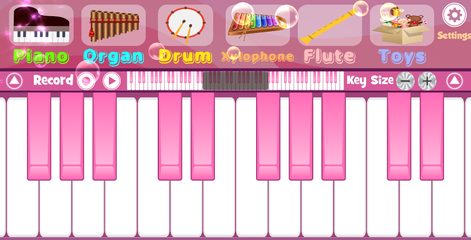 Screenshot 1: Pink Piano