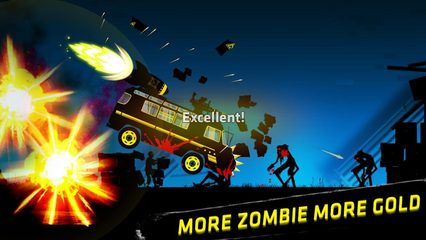 Screenshot 1: Stickman Racer: Survival Zombie