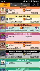 Screenshot 1: Database for Yugioh Cards