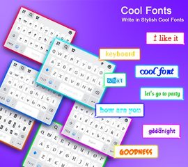 Screenshot 5: Emoji keyboard - Themes, Fonts