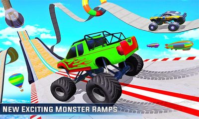 Screenshot 4: Impossible Monster Truck GT Stunt Car Racing Games