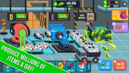 Screenshot 3: Tap Tap Factory: idle tycoon