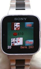 Screenshot 1: Blackjack for SmartWatch