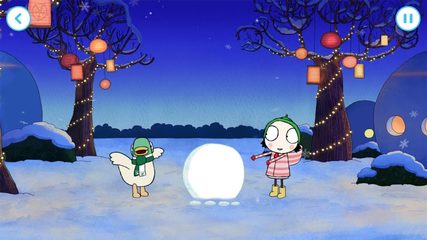 Screenshot 2: Sarah & Duck: Build a Snowman