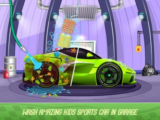 Screenshot 2: Kids Sports Car Wash Garage