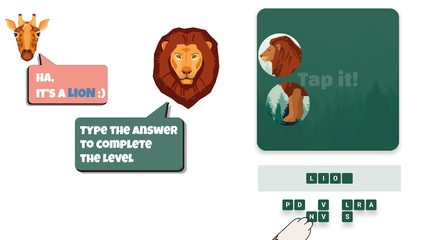Screenshot 3: Tap it! Guess the word. Quiz & Trivia Brain Game