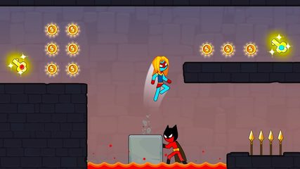 Screenshot 3: Stickman Red boy and Blue girl