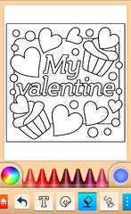 Screenshot 20: Valentines love coloring book