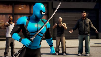 Screenshot 2: Blue Ninja : Superhero Game