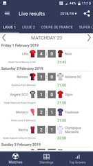 Screenshot 2: Live Scores for Ligue 1 France 2021/2022
