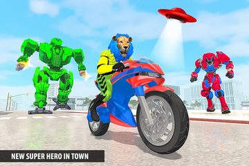 Screenshot 2: Police Lion Robot Superhero: Super Speed Hero Game