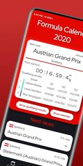 Screenshot 1: Formula Race Calendar 2021