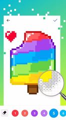Screenshot 2: Draw Color by Number - Sandbox Pixel Art