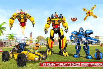 Screenshot 6: Flying Ghost Robot Car Game