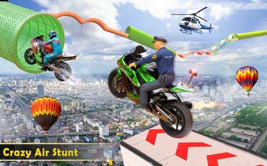 Screenshot 15: Police bike Stunt Bike Racing